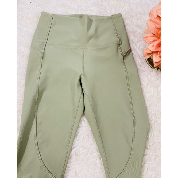 Calia By Carrie Ribbed Textured Energize Mid Rise Sz S Leggings Stay The Path - Picture 5 of 6